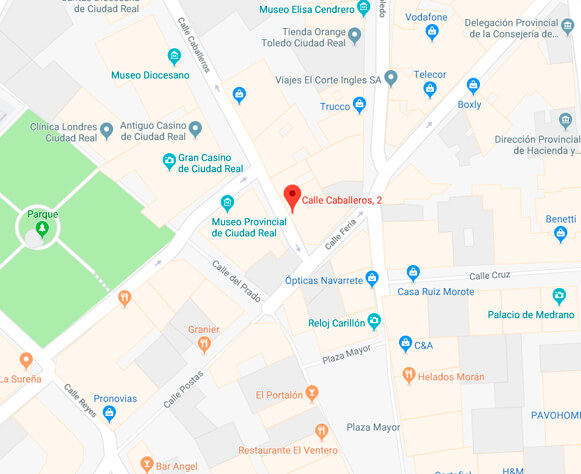 Mapa ubicación tienda Ciudad Real